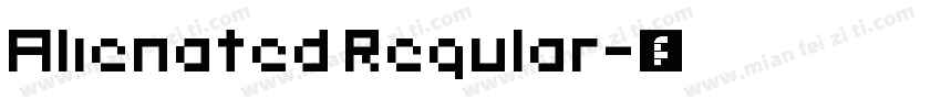 Alienated Regular字体转换